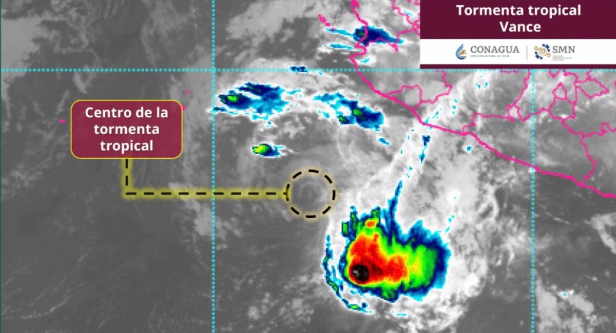 Tormenta tropical 'Vance': Estados afectados por lluvias y oleaje