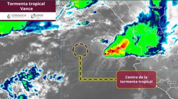Tormenta tropical ‘Vance’ se debilita frente a México HOY, pero alertan LLUVIAS intensas y oleaje elevado