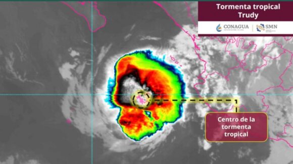 Tormenta tropical ‘Trudy’ se debilita frente a Jalisco: ¿Cuál es su trayectoria HOY 19 de octubre?
