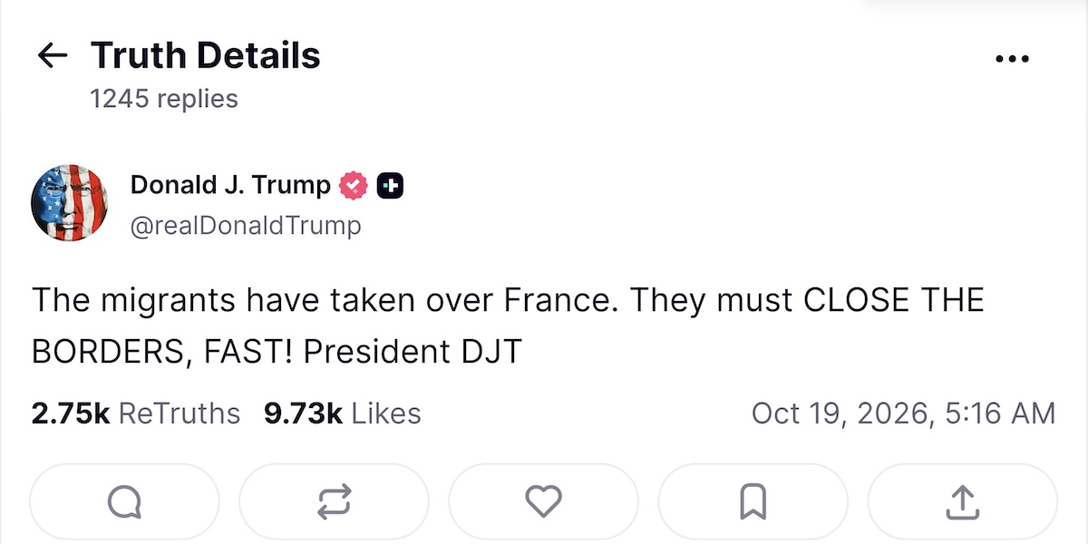 Trump pide cerrar las fronteras de Francia tras los disturbios